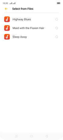 Press the required ring tones to hear them.