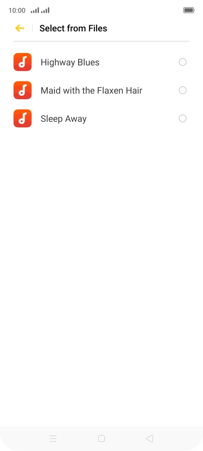 Press the required ring tones to hear them.