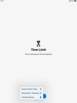 Press the required setting. Press the required setting.