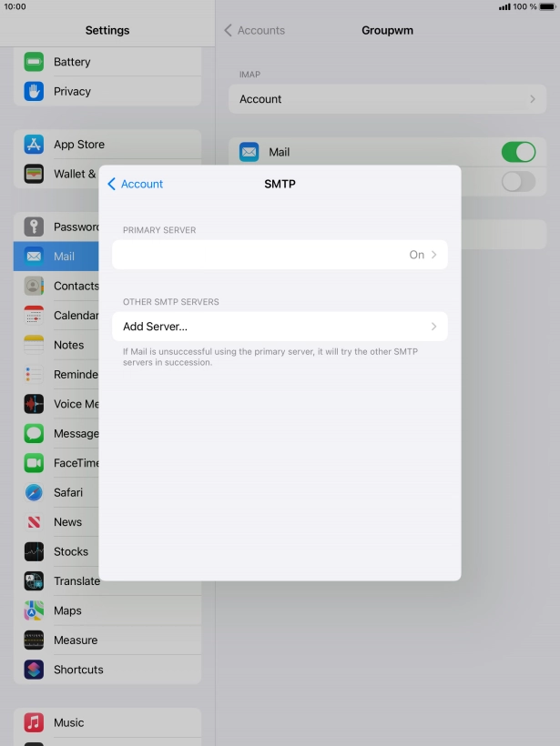 Press the field below 