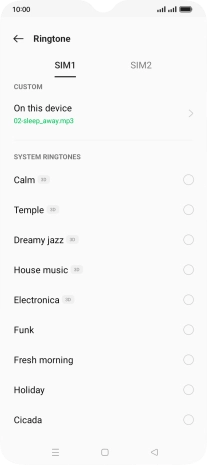 Press the Home key to return to the home screen.