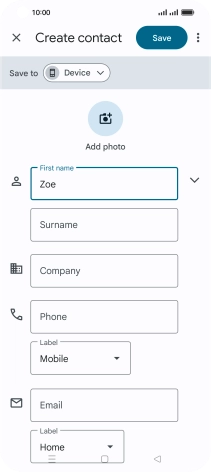 Press Surname and key in the required last name.
