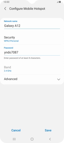 Press the field below 