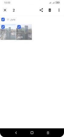 Press the share icon.