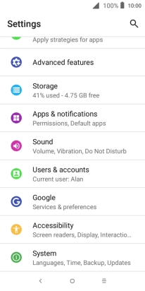 Press Users & accounts.