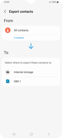Press the name of the SIM.