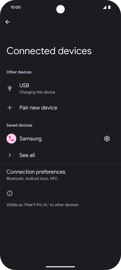 Slide your finger upwards starting from the bottom of the screen to return to the home screen.