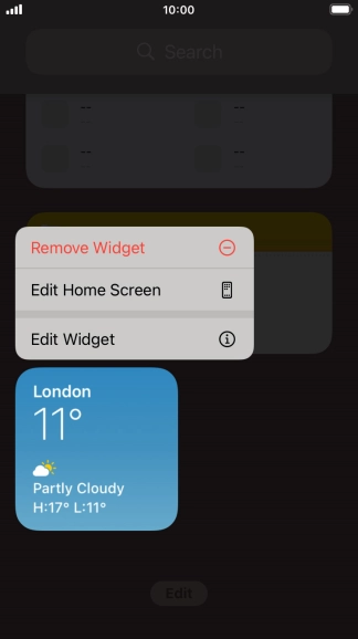 Press Remove Widget. Press Remove Widget.