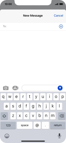 Press To: and key in the first letters of the recipient's name.