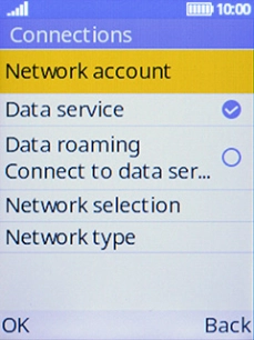Select Network type.