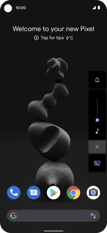 Press the sound mode icon the necessary number of times to turn silent mode on or off.