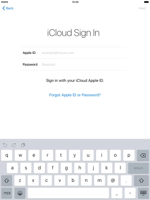 Press the field next to 