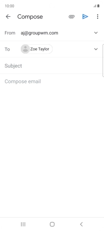 Press Subject and key in the required subject.
