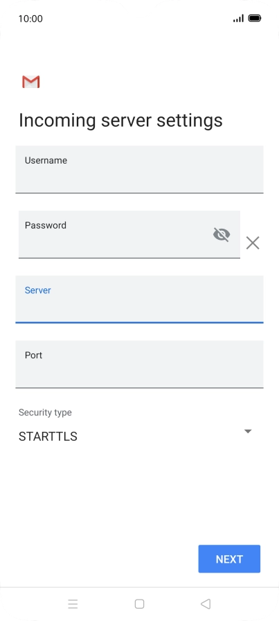 Press the field below 