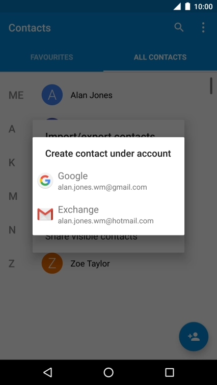 Press Google.