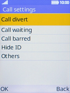Select Call divert.