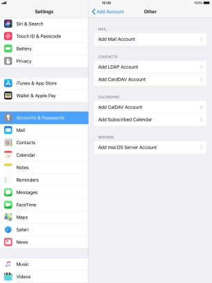 Press Add Mail Account.