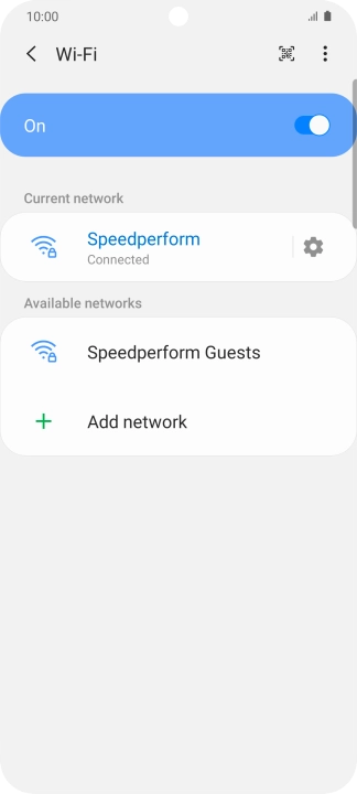 Press the Home key to return to the home screen.