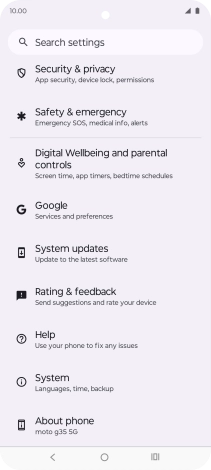 Press System updates.