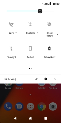 Press the Home key to return to the home screen.