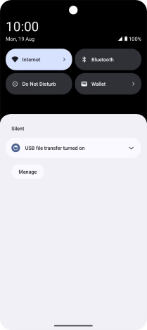 Press the drop down list.