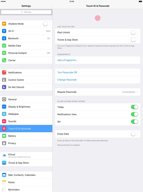 Press the indicator next to Press the indicator next to