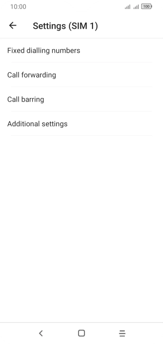 Press Call forwarding.