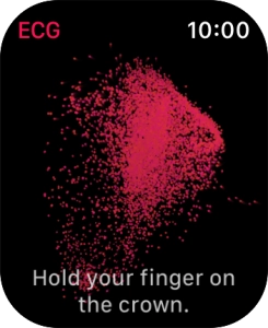 Place your index finger on the Digital Crown while the measurement is done. Place your index finger on the Digital Crown while the measurement is done.
