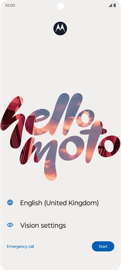 Press the field next to the language icon.