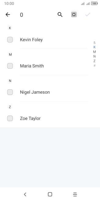 Press the select all icon.