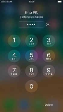 Key in your PIN and press OK.