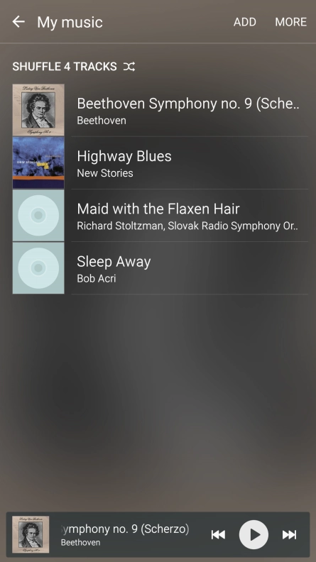 Press the Home key to return to the home screen.