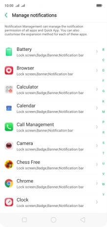 Press the required app. Press the required app.