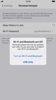 If Wi-Fi is turned off, press Turn on Wi-Fi and Bluetooth.