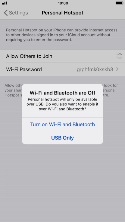 If Wi-Fi is turned off, press Turn on Wi-Fi and Bluetooth.