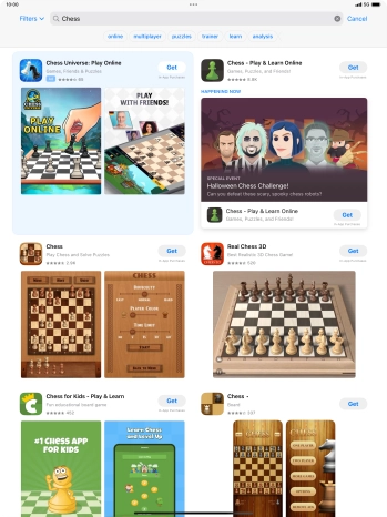 Press the required app.