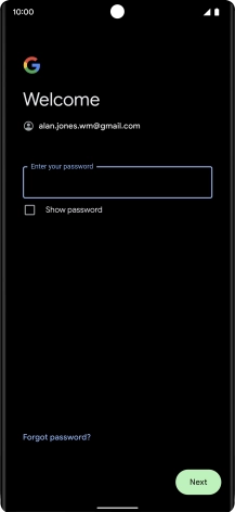 Press the field below 