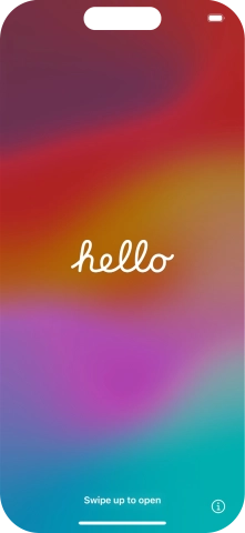 Slide your finger upwards starting from the bottom of the screen.