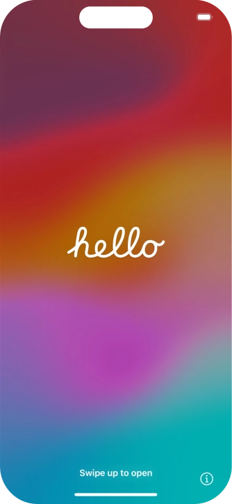 Slide your finger upwards starting from the bottom of the screen.