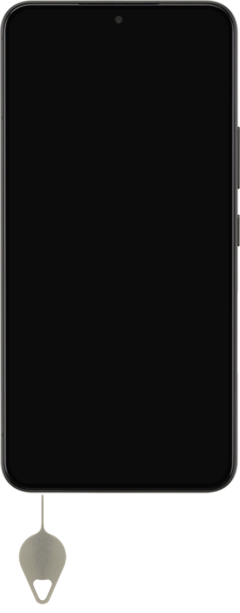 Find the opener for the SIM holder.