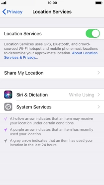 Press the required app.