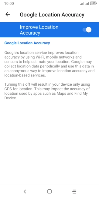 If you press the indicator next to 