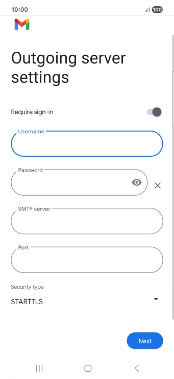 Press the field below 