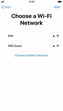 Press the required Wi-Fi network. Press the required Wi-Fi network.