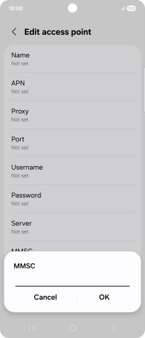 Key in http://pxt.vodafone.net.au/pxtsend and press OK.