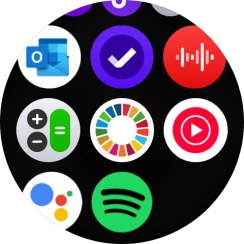 Press the email message icon.