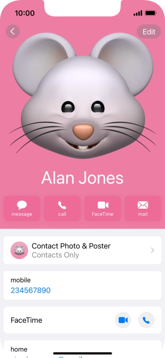 Slide your finger upwards starting from the bottom of the screen to return to the home screen.