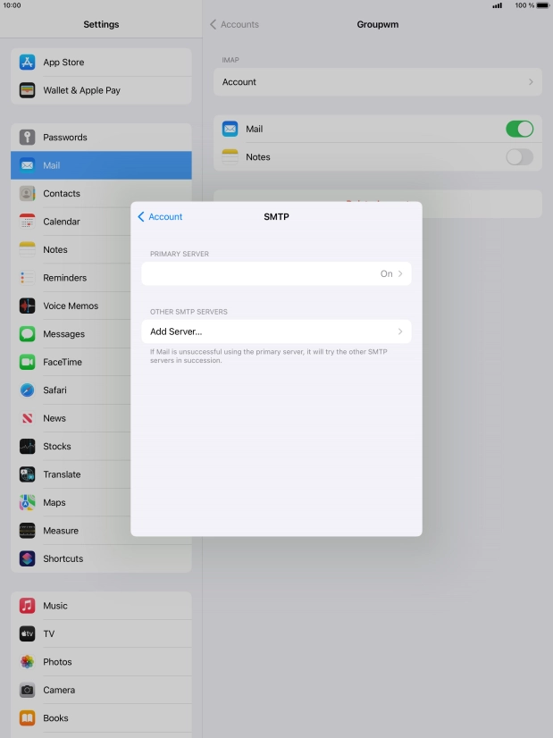 Press the field below 
