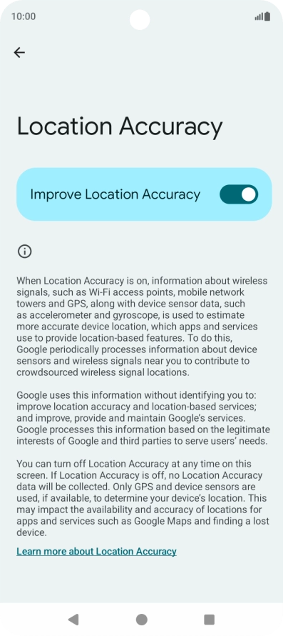 If you press the indicator next to 