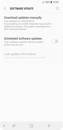 Press Download updates manually. If a new software version is available, it's displayed. Follow the instructions on the screen to update the phone software.